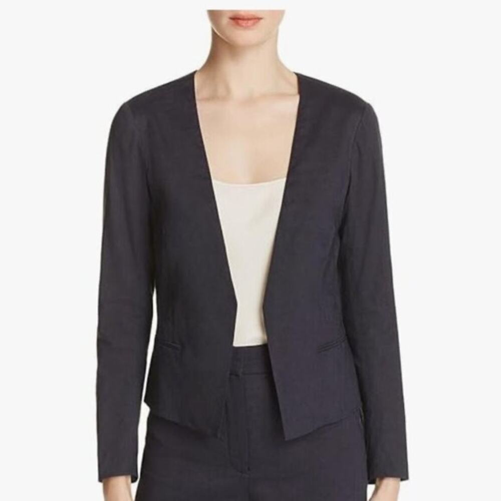 Theory Benefield Crunch Wash Linen Blazer